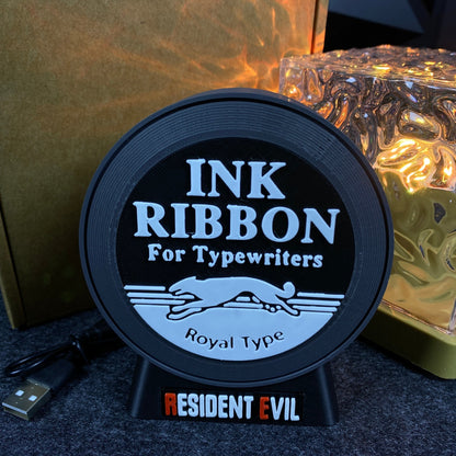 RE Ink Ribbon Speaker 3D Printed Horror Game Themed Desktop Decor Gift