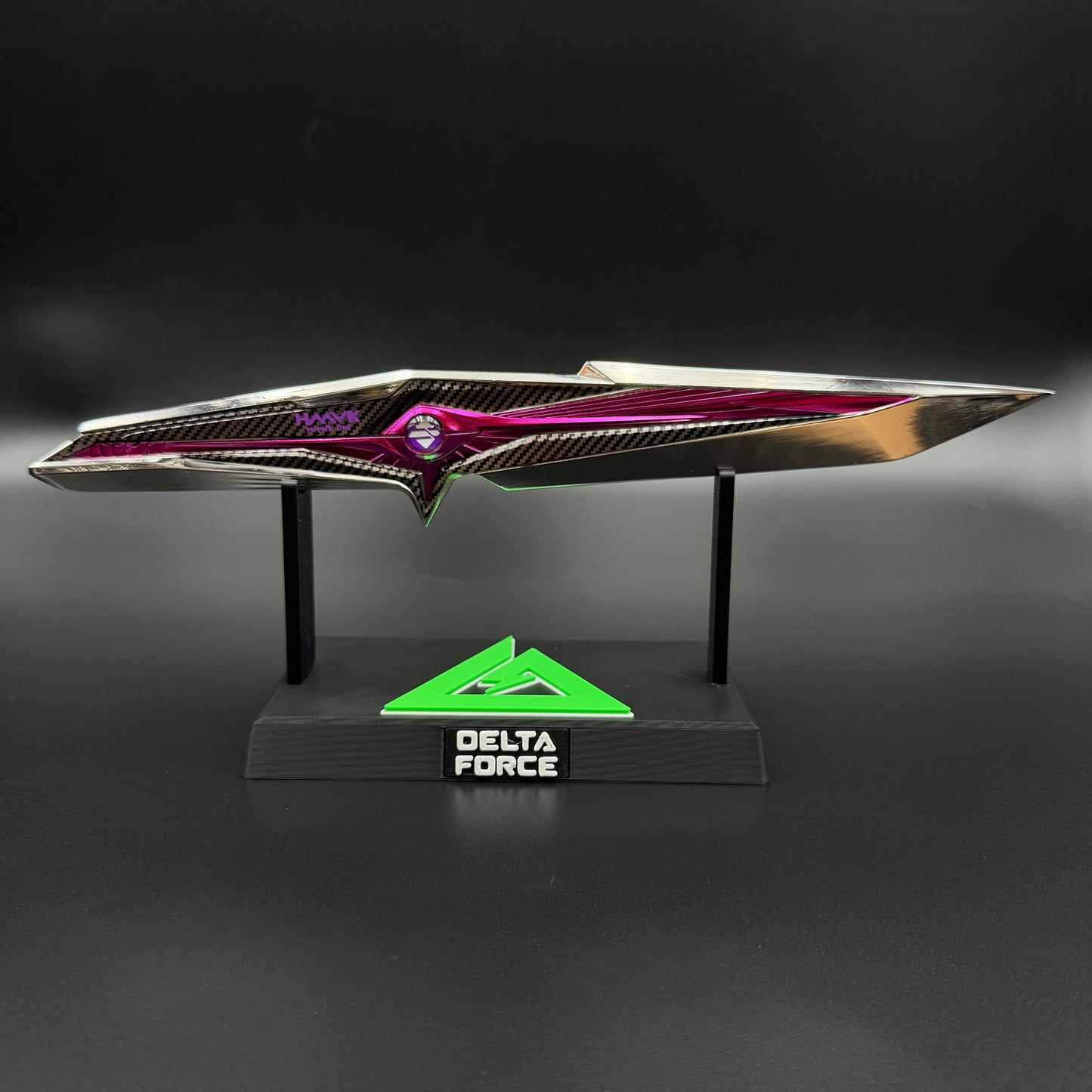 28cm/11'' 1:1 Scale Replica Delta S9 Falling Star Game Knife IRL Replica Knife Blunt Blade