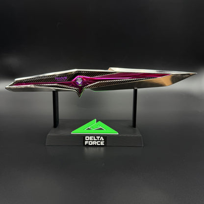 28cm/11'' 1:1 Scale Replica Delta S9 Falling Star Game Knife IRL Replica Knife Blunt Blade
