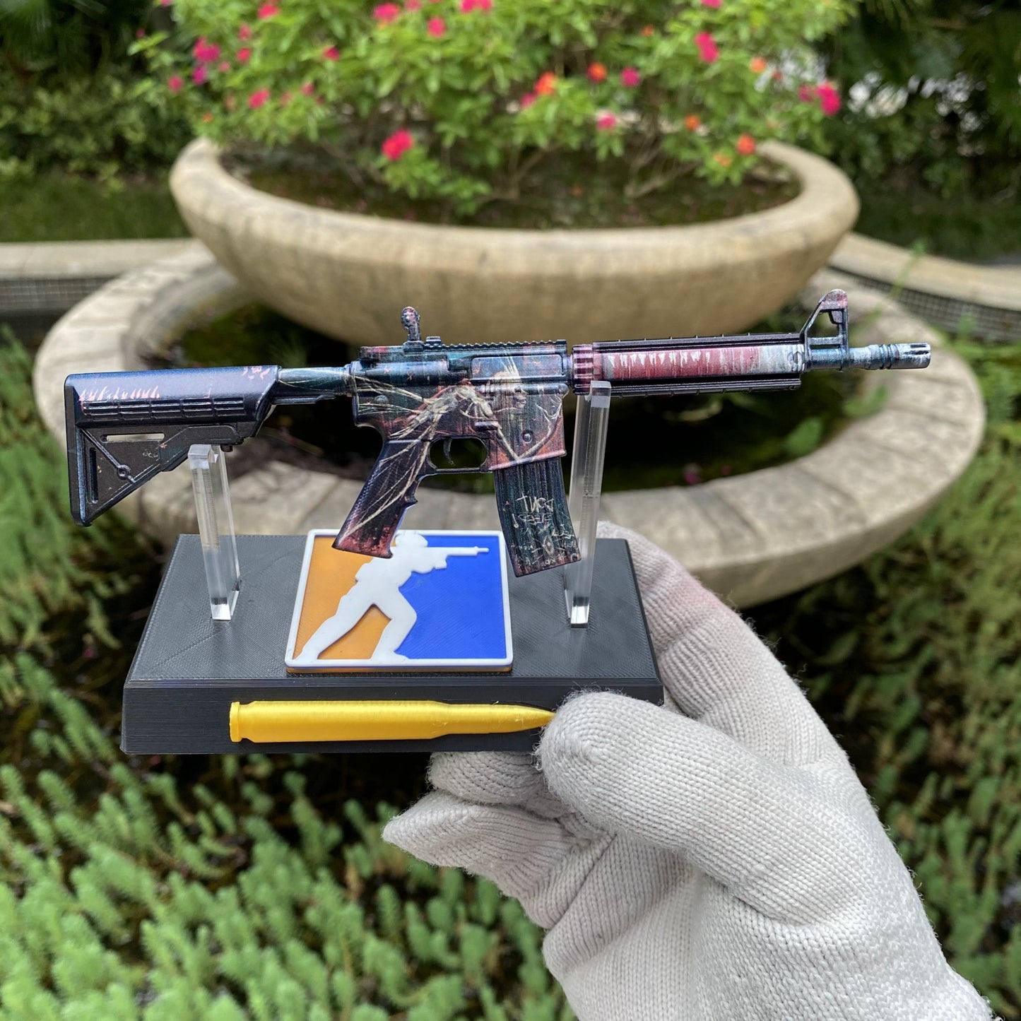 Metal Tiny CS M4A4 Tooth Fairy Gun Miniature For Collection