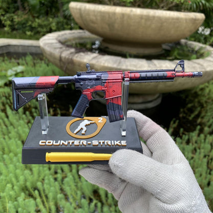 Metal Tiny CS M4A4 Evil Daimyo Gun Miniature For Collection