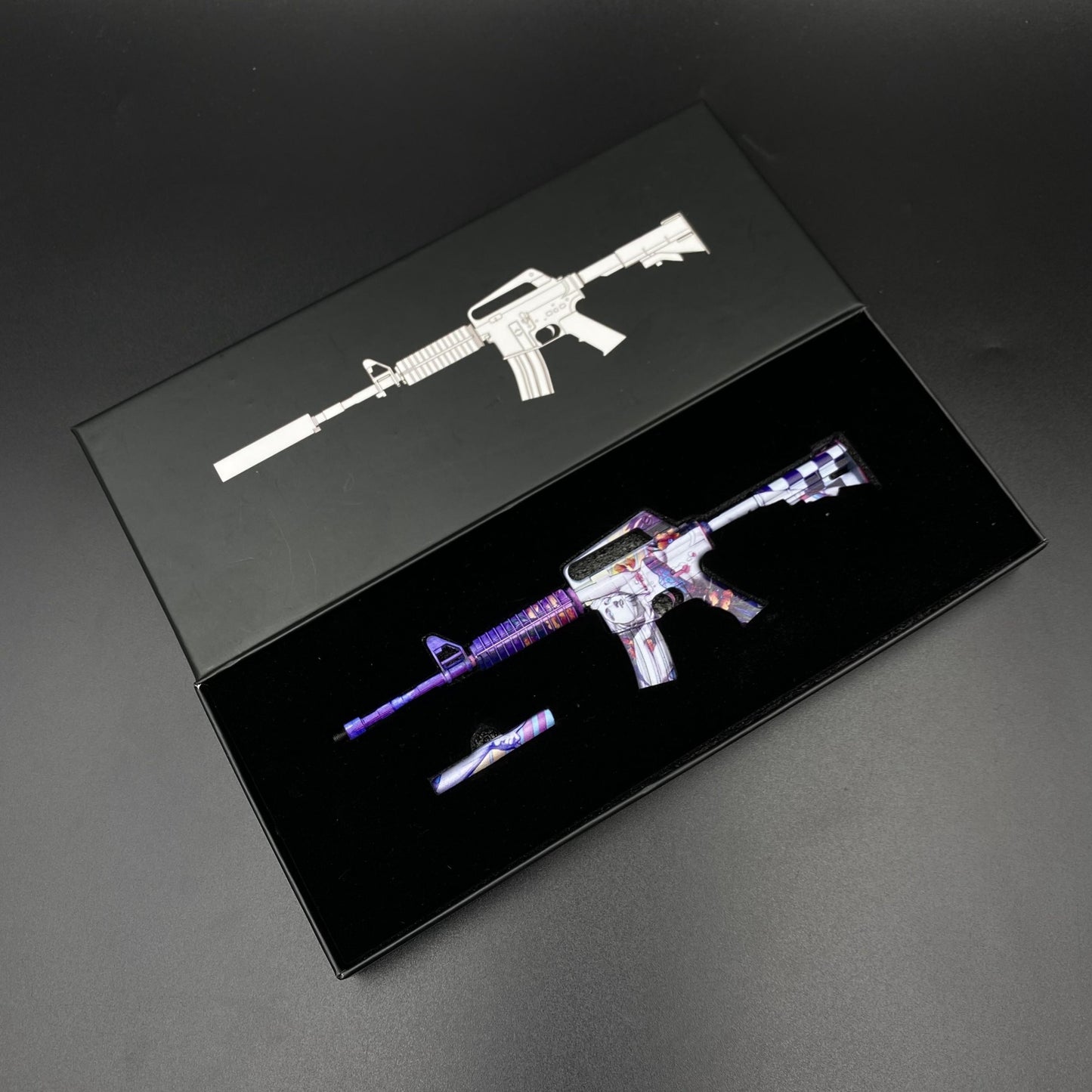 CS M4A1‑S Vaporwave Metal Tiny Gun Replica for Collectible