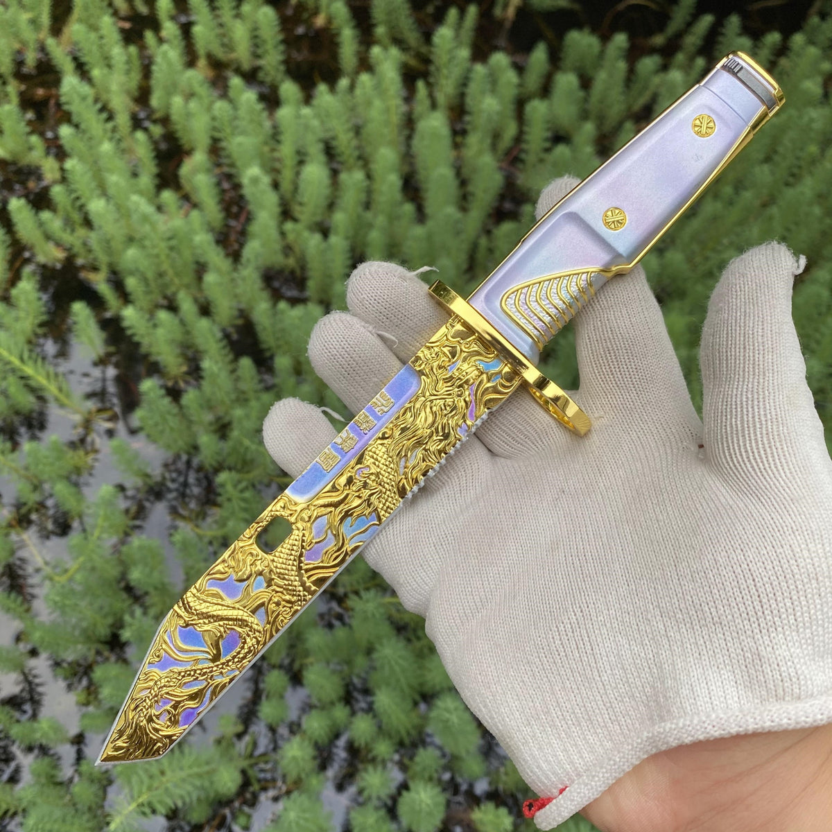 Delta Force Dragon Fang Tactical Dagger Metal Replica, Prop For Game Collection