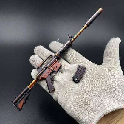 Atomic Alloy M4A1-S Metal Gun Miniature For Collection