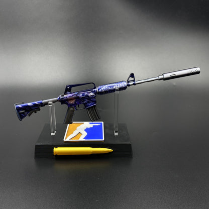 CS M4A1‑S Black Lotus Metal Tiny Gun Replica for Collectible