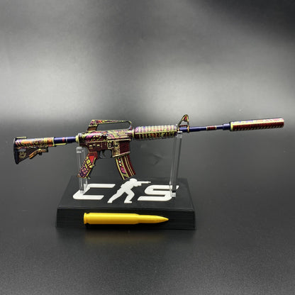 M4A1-S Chantico’s Fire Mini Metal Replica Gun for Collectible
