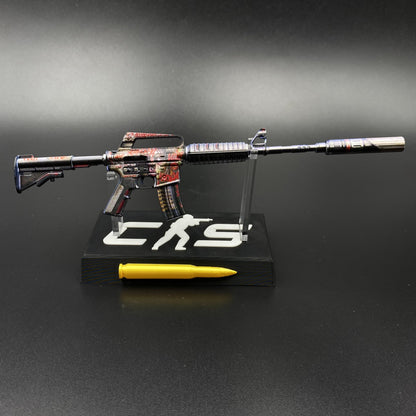 M4A1-S Night Terror Mini Metal Replica Gun for Collectible
