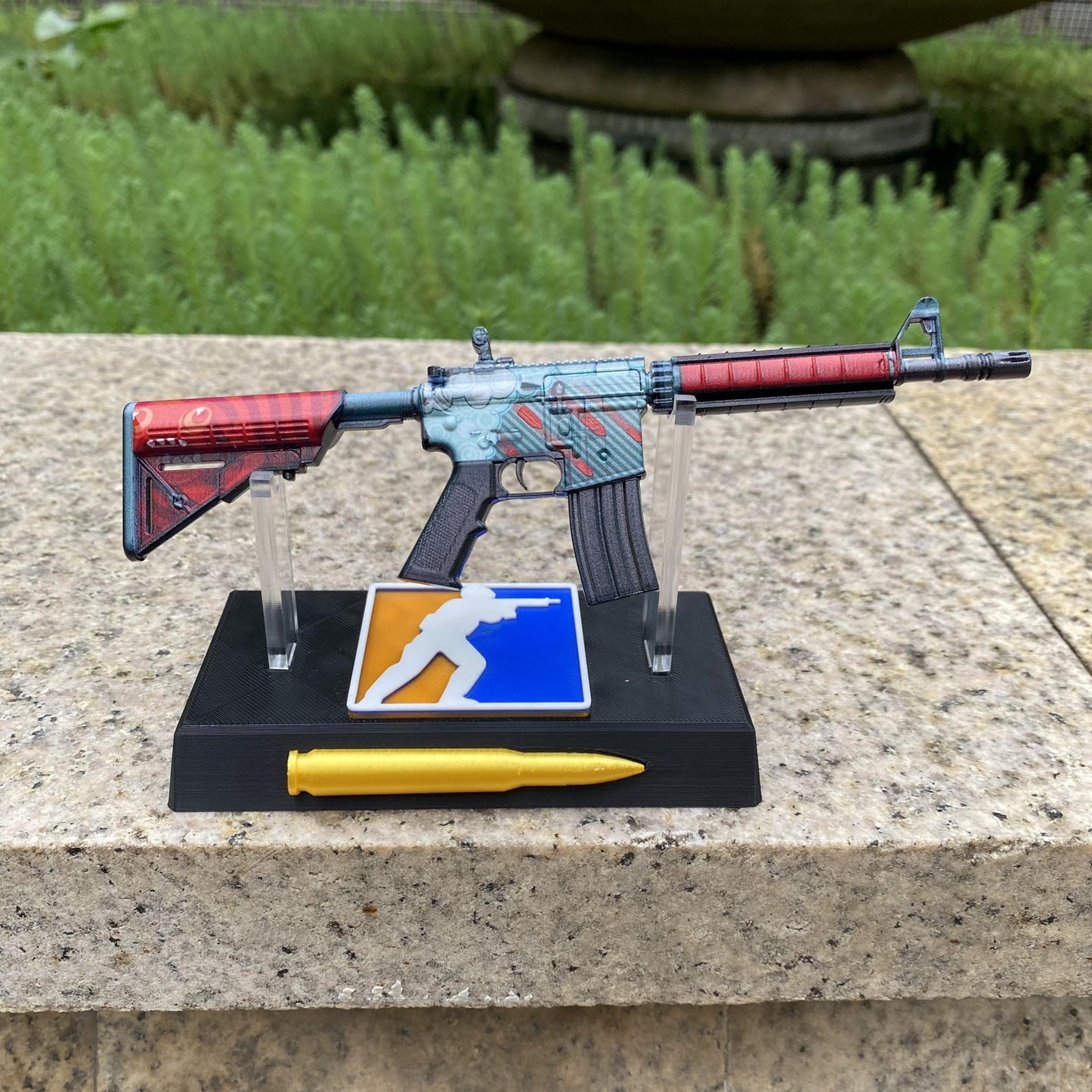 CS M4A4 Bullet Rain Mini Metal Replica For Collection