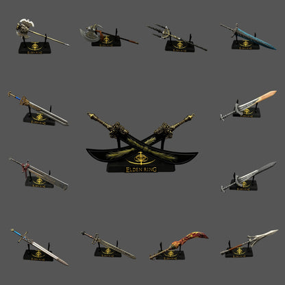 Classical Soul Game Swords Weapons Metal Miniature For Display