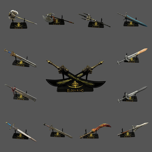 Classical Soul Game Swords Weapons Metal Miniature For Display