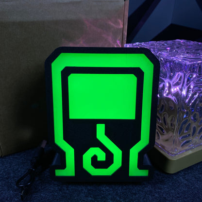 Monster Mega Potion Gamer Potion Symbol LED Night Light, 3D Printed Game Room Decor Gift