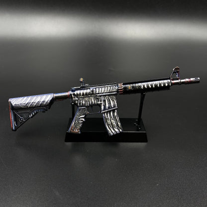 CS M4A4 Zubastick Miniature Gun Metal Replica Rifle Game Fan Collectible Gift