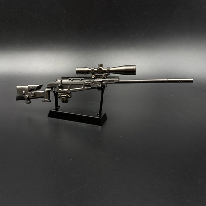 Delta Force Game R93 Sniper Rifle Mini Alloy Replica, Non-Firing Static Replica Game Collectible