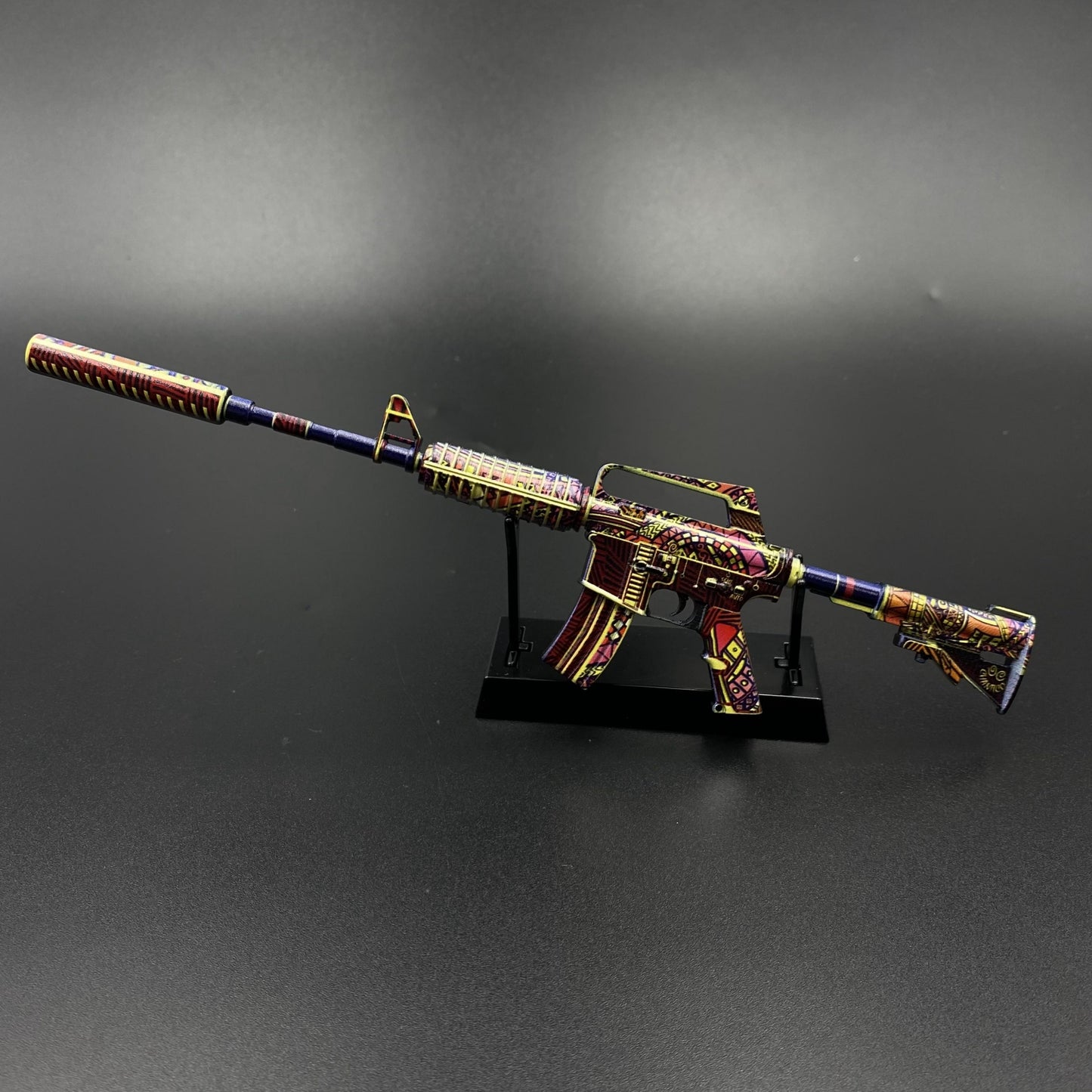 M4A1-S Chantico’s Fire Mini Metal Replica Gun for Collectible