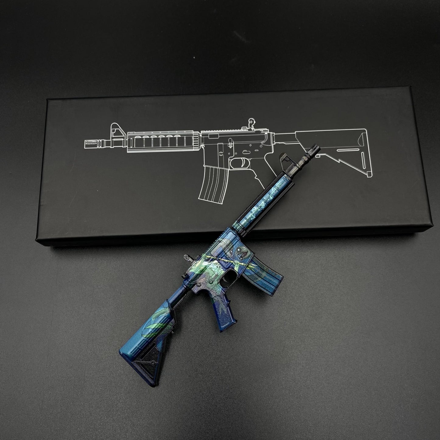 Metal Tiny CS M4A4 Poseidon Gun Miniature For Collection