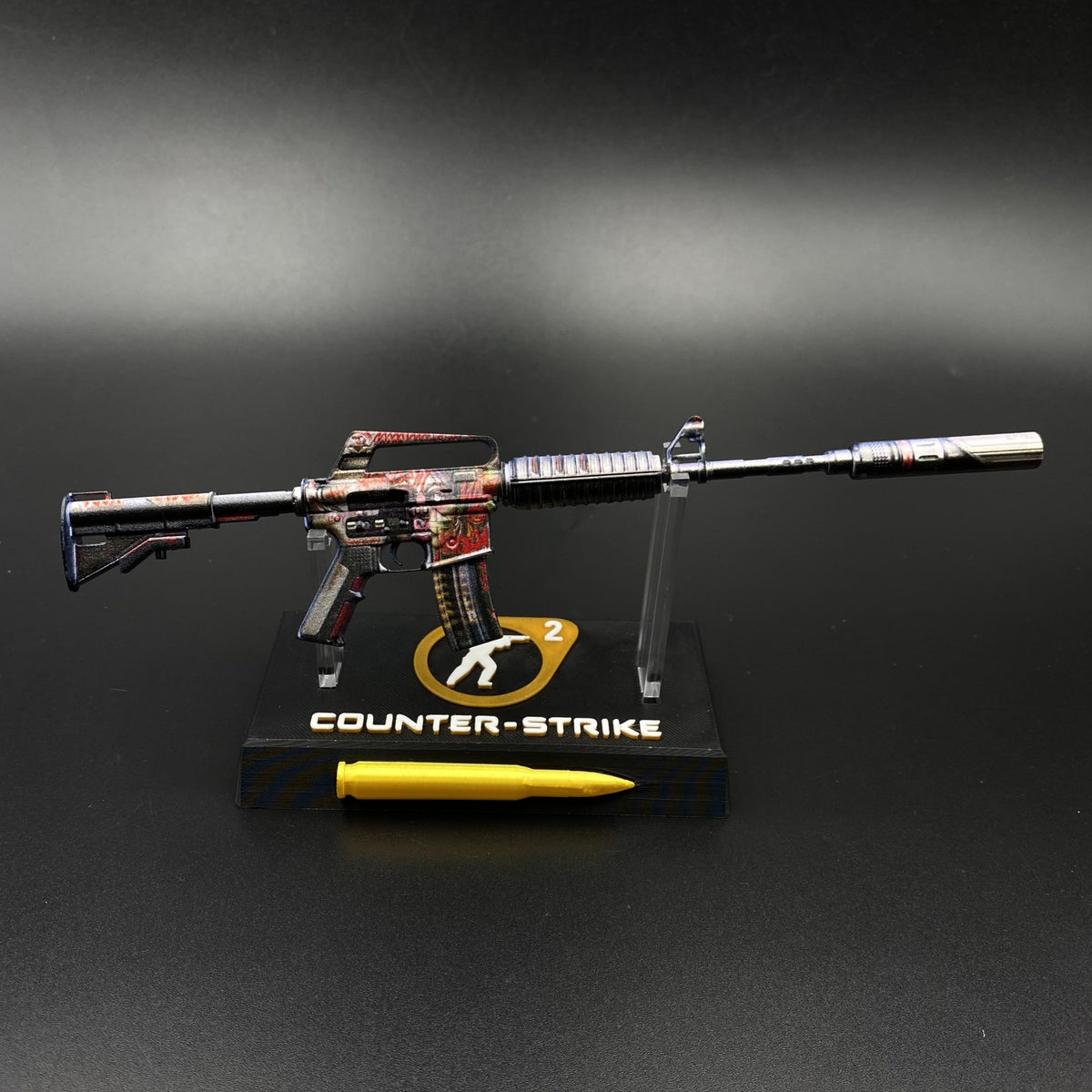 M4A1-S Night Terror Mini Metal Replica Gun for Collectible