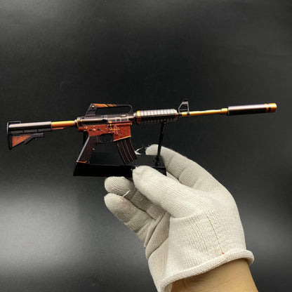 Atomic Alloy M4A1-S Metal Gun Miniature For Collection
