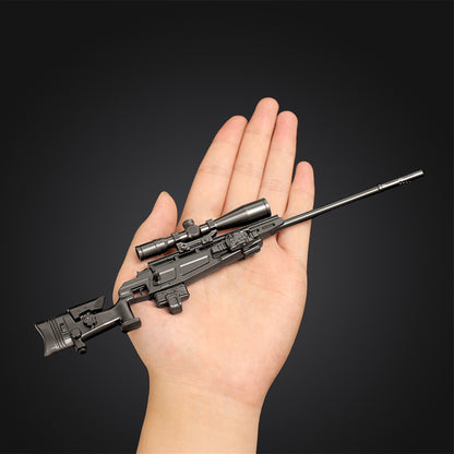 Delta Force Game R93 Sniper Rifle Mini Alloy Replica, Non-Firing Static Replica Game Collectible