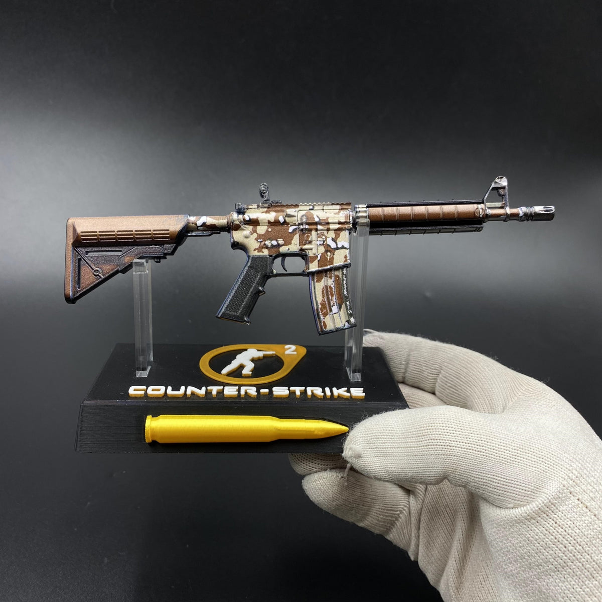 CS M4A4 Desert Storm Mini Metal Replica For Collection