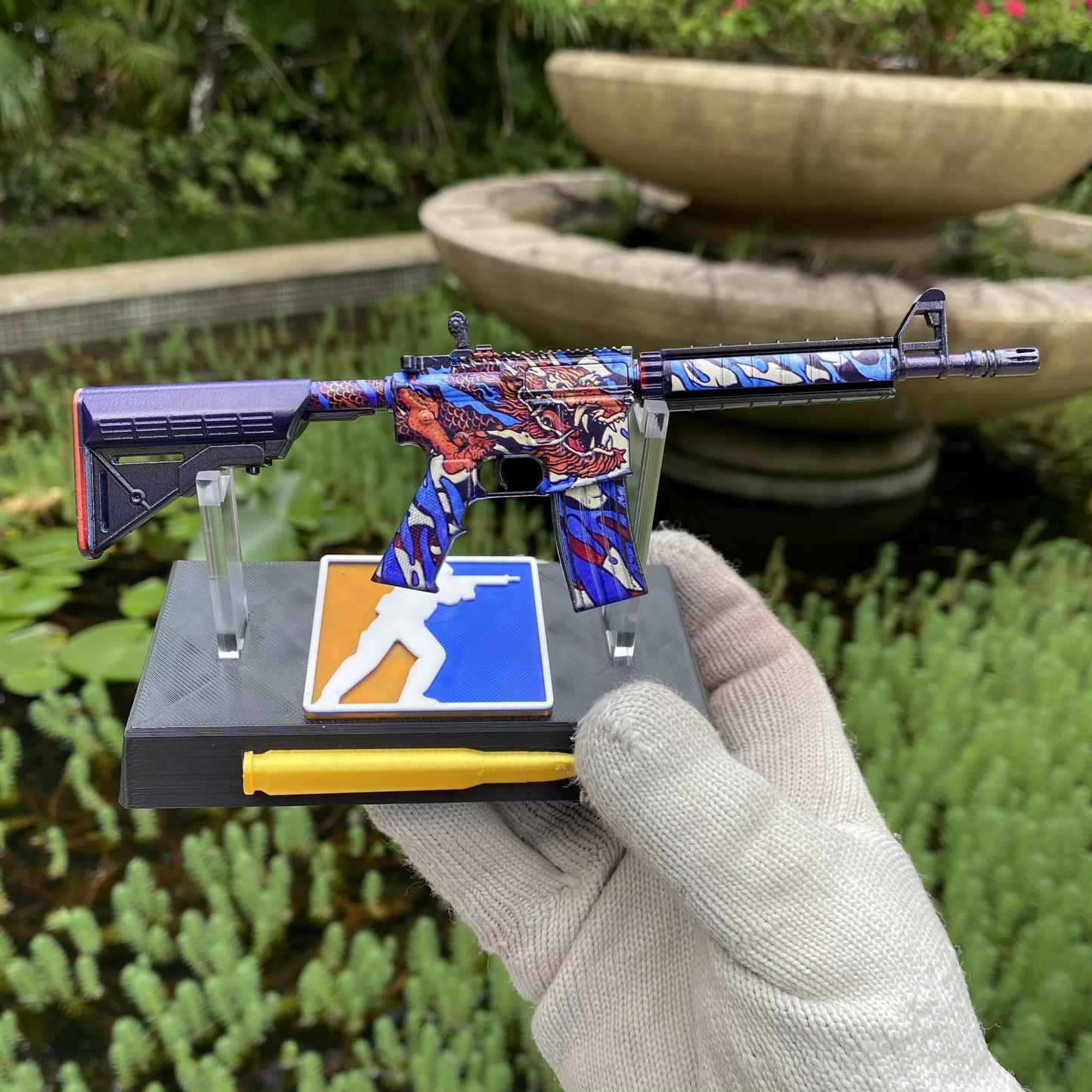 M4A4 Dragon King Mini Metal Replica For Collection