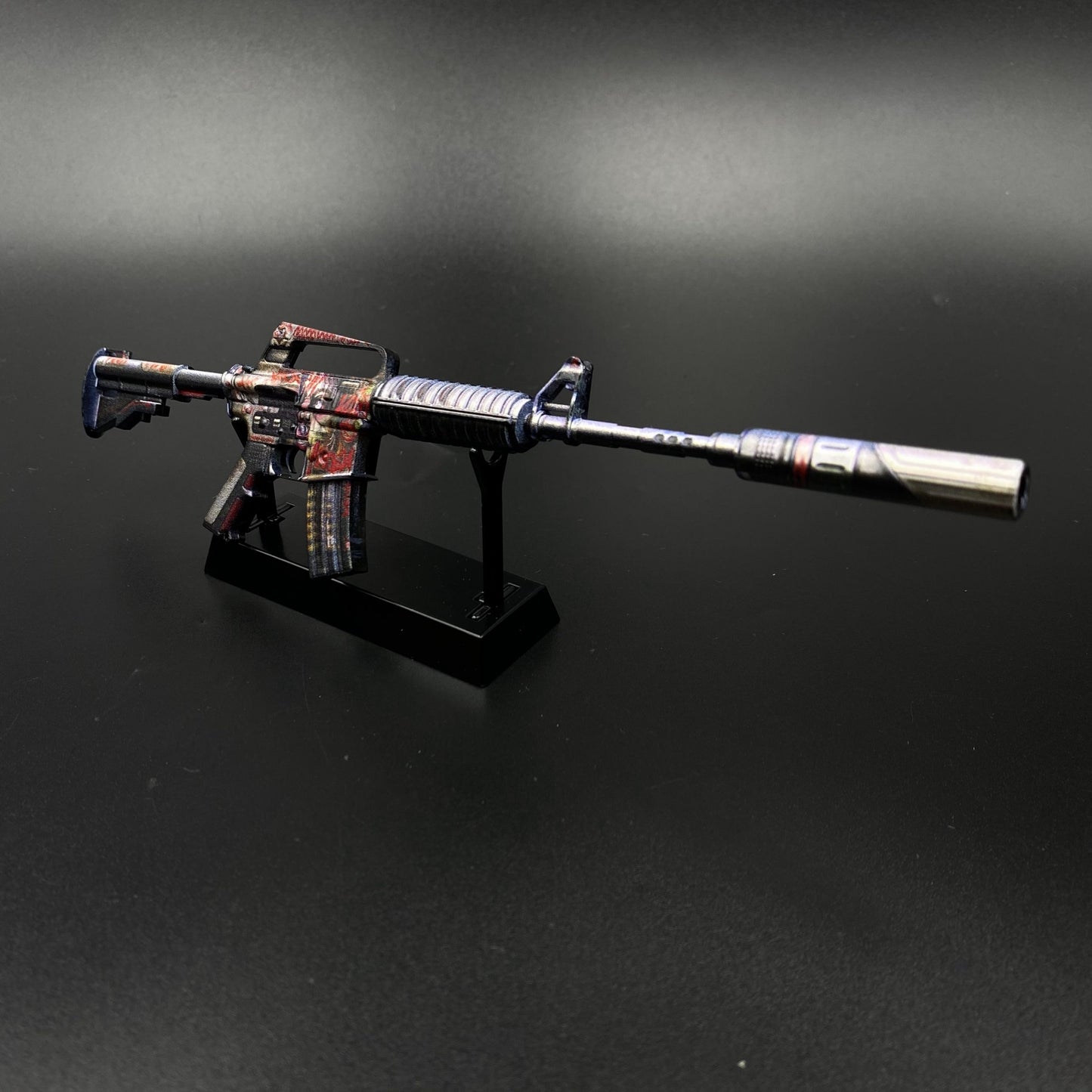 M4A1-S Night Terror Mini Metal Replica Gun for Collectible