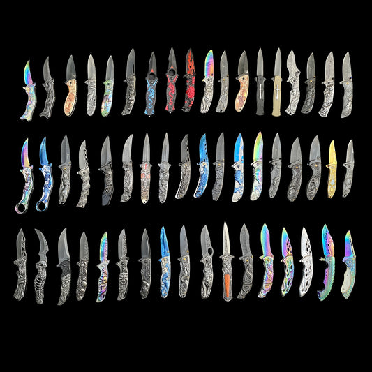 Ultimate 3D Relief Sculpture Folding Knife Collection