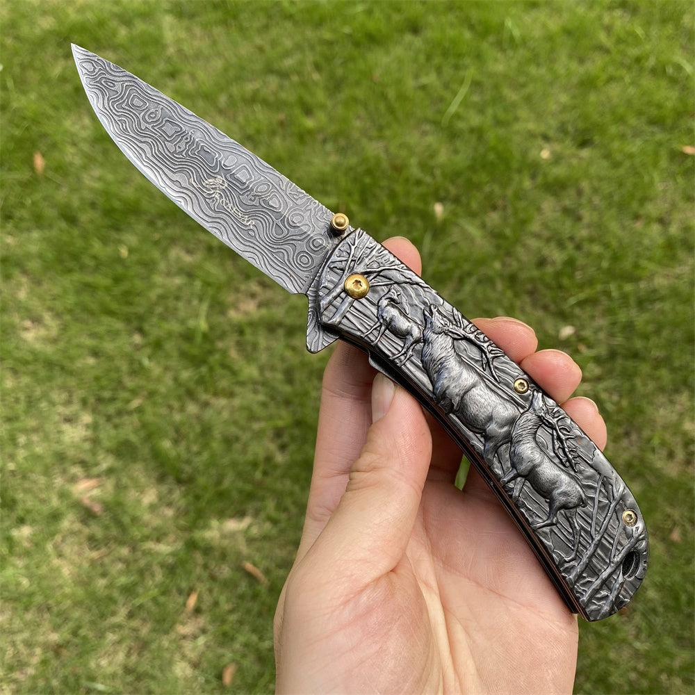 Ultimate 3D Relief Sculpture Folding Knife Collection