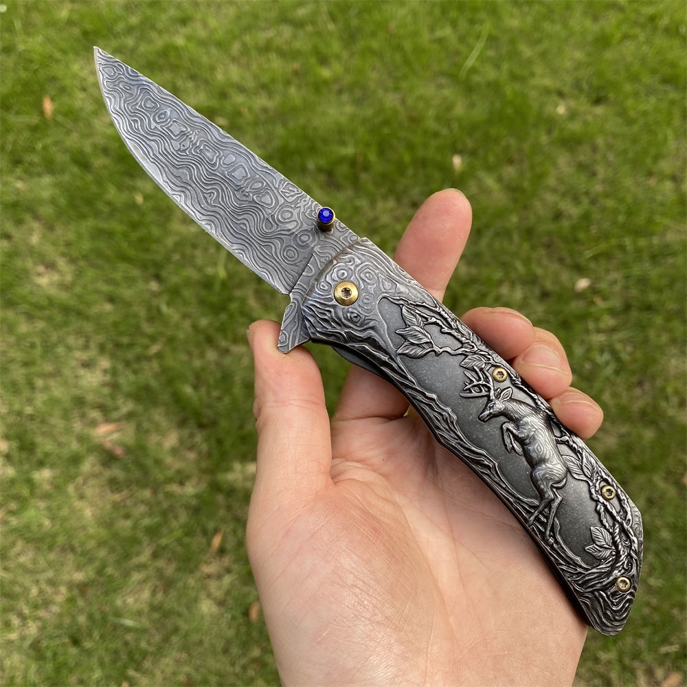 Ultimate 3D Relief Sculpture Folding Knife Collection