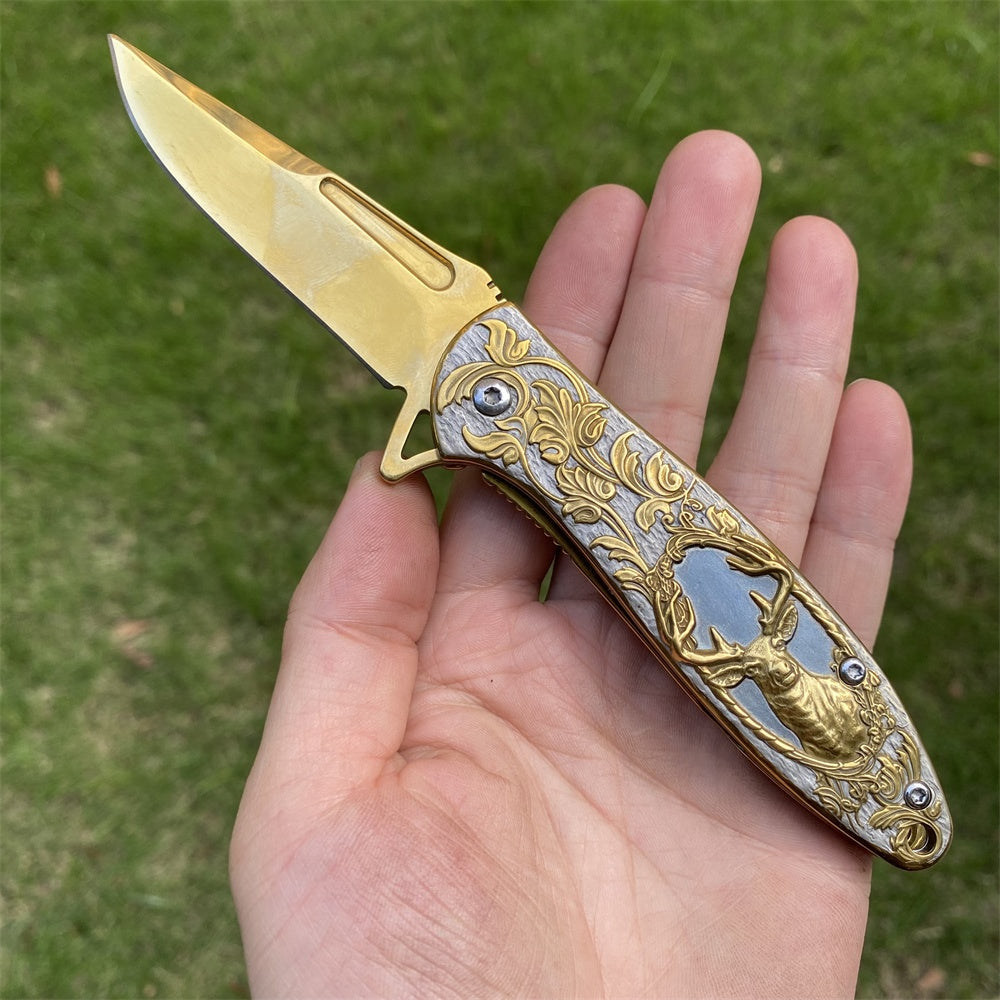 Ultimate 3D Relief Sculpture Folding Knife Collection