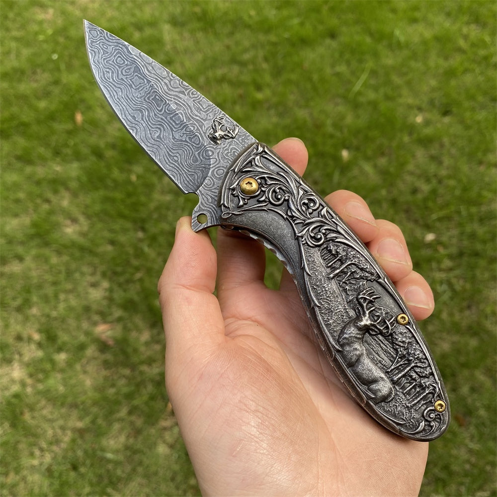 Ultimate 3D Relief Sculpture Folding Knife Collection