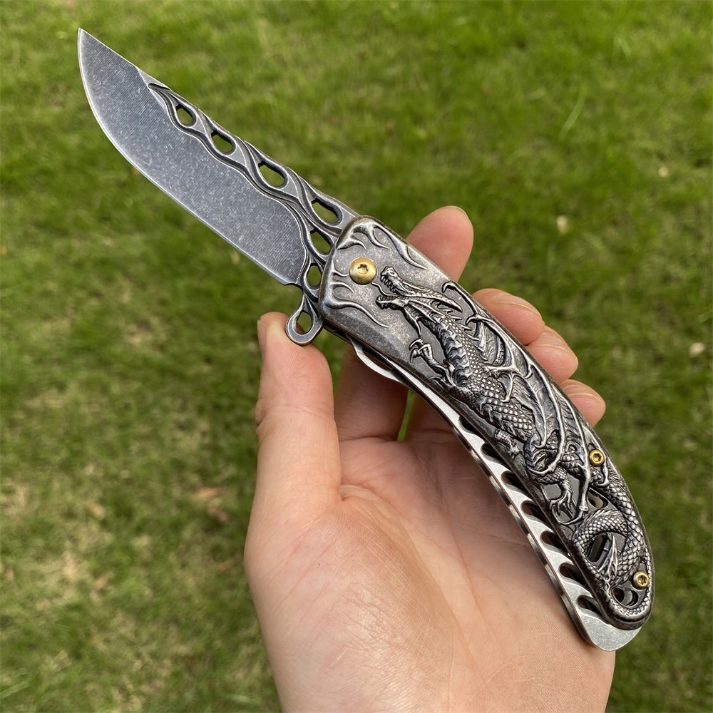 Ultimate 3D Relief Sculpture Folding Knife Collection