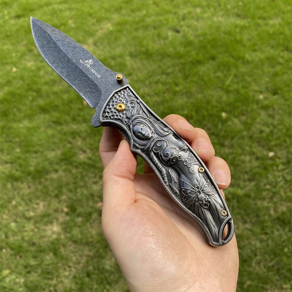 Ultimate 3D Relief Sculpture Folding Knife Collection