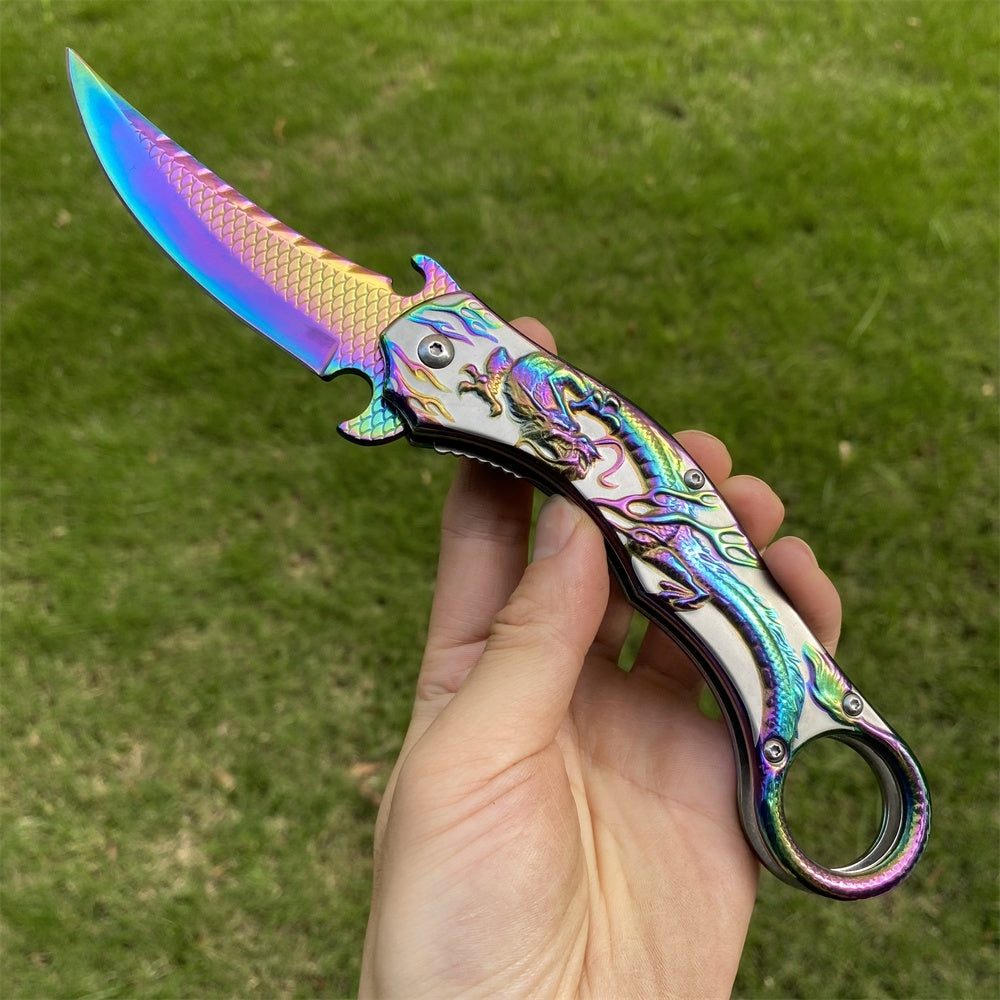 Ultimate 3D Relief Sculpture Folding Knife Collection