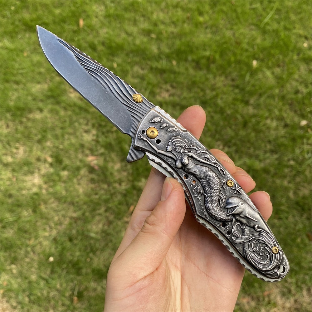Ultimate 3D Relief Sculpture Folding Knife Collection