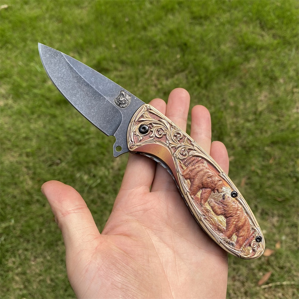 Ultimate 3D Relief Sculpture Folding Knife Collection