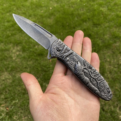 Ultimate 3D Relief Sculpture Folding Knife Collection