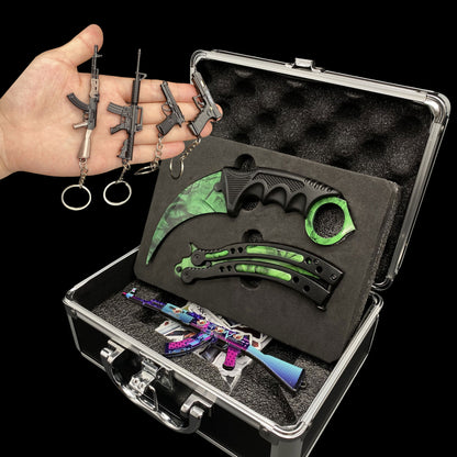 CSGO Mystery Box IRL Rare Skin Knife High End Aluminum Alloy Gift Box