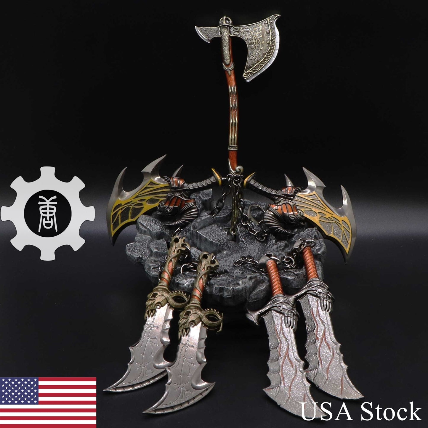 God Of War Handicrafts Metal Replicas Cosplay Prop USA Stock