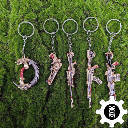 Imperium Skin Weapon Pendant Obsidian Keychain 5 In 1 Pack