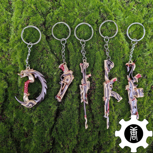 Imperium Skin Weapon Pendant Obsidian Keychain 5 In 1 Pack