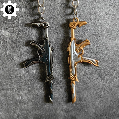 Metal Forsaken Spectre Gun Tiny KeyChain Pendant