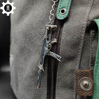 Metal Forsaken Spectre Gun Tiny KeyChain Pendant
