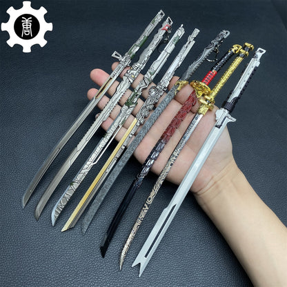 Hot Game TCGR Mini Katanas Metal Replica 8 Options