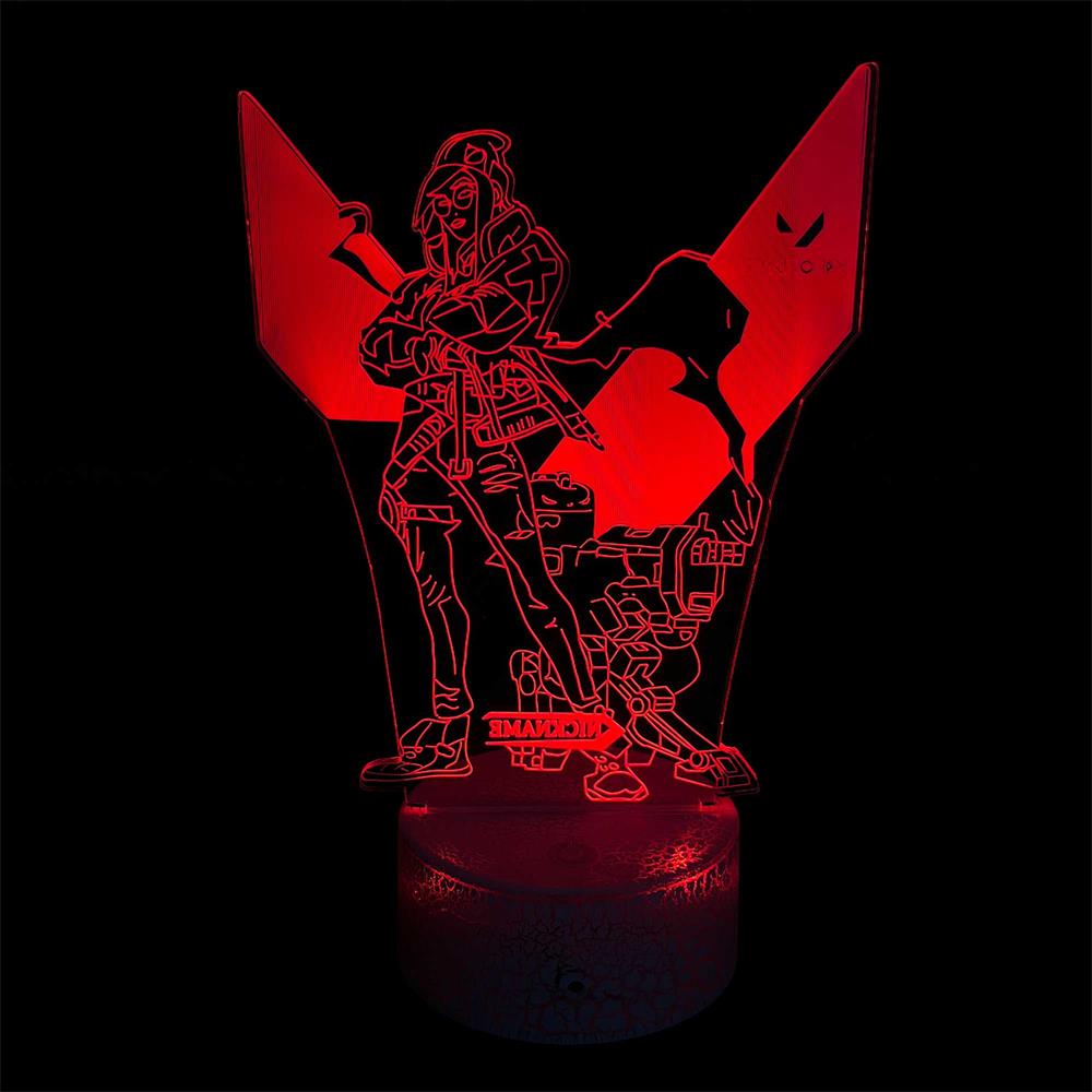 Customized Val Characters 3D Night Lamp