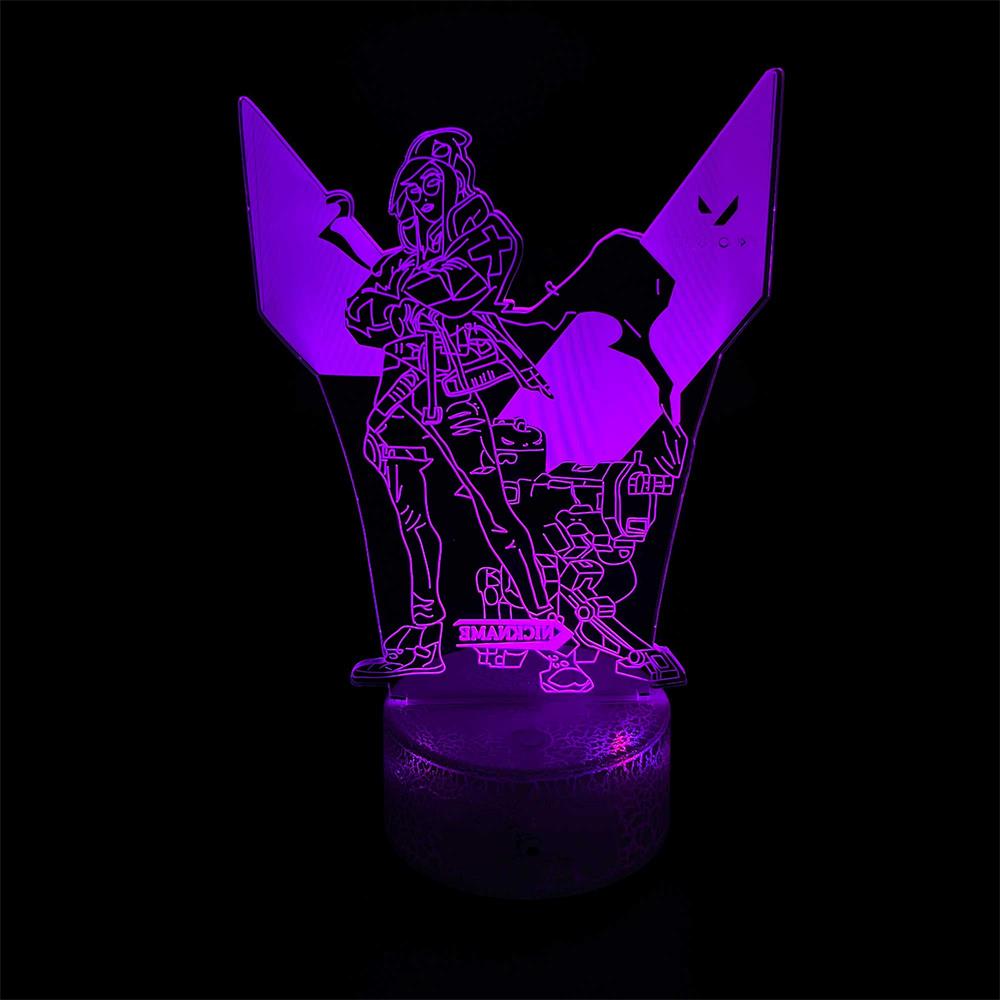 Customized Val Characters 3D Night Lamp