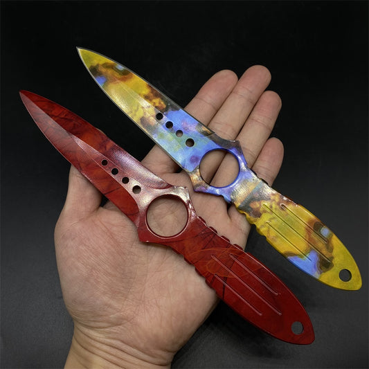Metal Skeleton Knife Stainless Blunt Blade 20cm/7.8''
