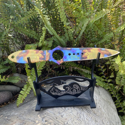 Metal Skeleton Knife Stainless Blunt Blade 20cm/7.8''