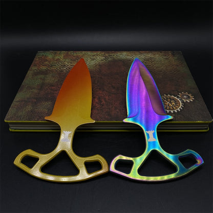 Fade Case Hardened Shadow Daggers Blunt Blade Replica For Collection