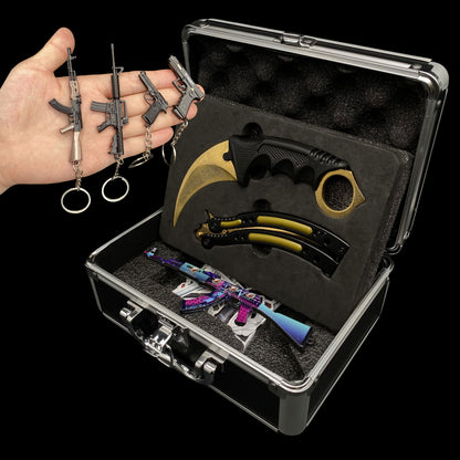 CSGO Mystery Box IRL Rare Skin Knife High End Aluminum Alloy Gift Box