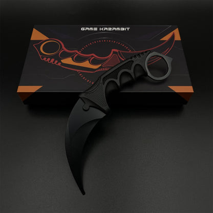 Game Karambit Night Skin Replica Dull Blade Trainer Knife For Display